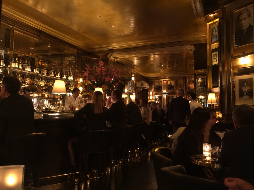 A hotel bar interior in Munich